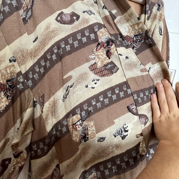 Vintage Japanese yukata kimono robe size large Men’s - Picture 13 of 16